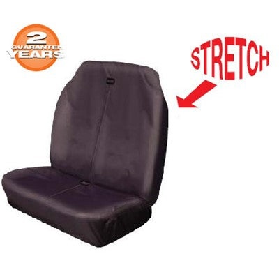 Heavy Duty Hi Back Double Stretch Black - Van Seat Covers