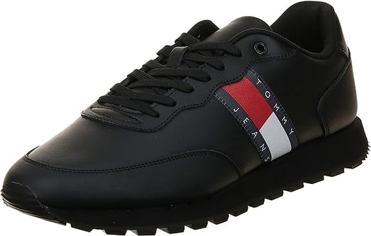 Tommy Jeans Men's Leather Runner Ess Sneaker UK