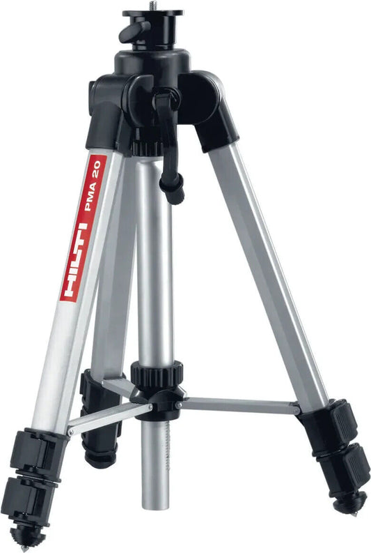 Hilti Tripod PMA 20 (411287) 1.2 m - Stable & Adjustable Support for Multi-Directional Lasers
