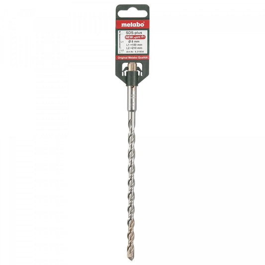 Metabo SDS-Plus PRO4 Drill Bit - 8.0mm x 210mm - High-Performance Drilling for Concrete