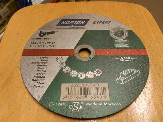 Norton Expert C30R-BF41 Stone Cutting Disc - High Performance