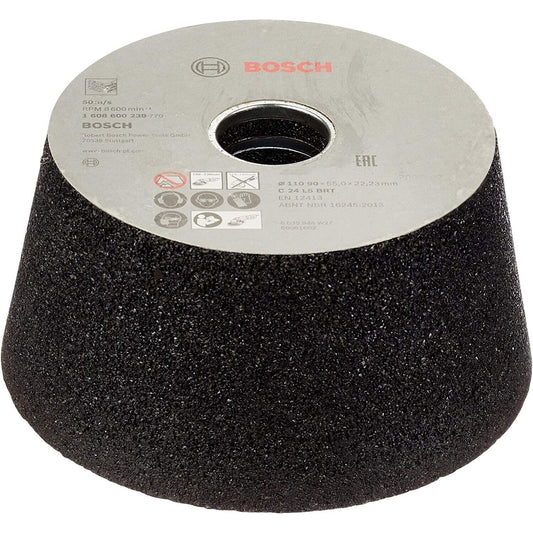 BOSCH WHEEL 1608600239 Stone Cup Wheel, 110mm, 90mm, 55mm-24mm Fast PostUK NoBox