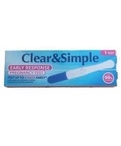 Clear&Simple Pregnancy Test Upto 6 Days Early Detection Urine Over 99% Accurate