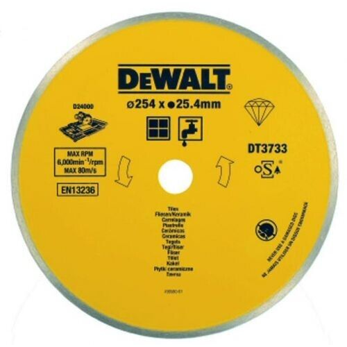 Dewalt DT3733 Ceramic Diamond Tile Blade 254 x 25.4mm For D24000 Free Post UK
